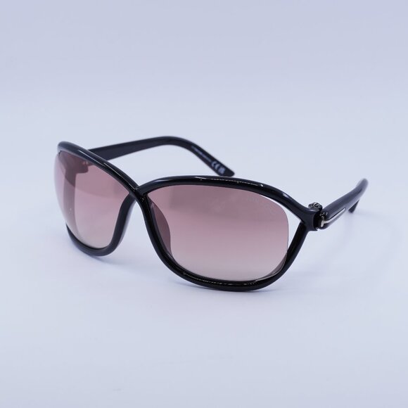 🕶️New Tom Ford Fernanda FT1069 01Z Sunglasses - Black Frame, Violet Lenses - Picture 1 of 10